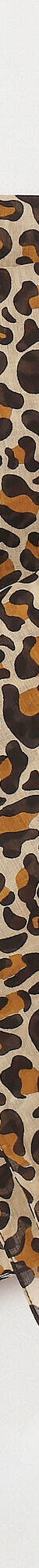 Foulard motif léopard voile de coton (beige) Foulard motif léopard voile de coton (beige)